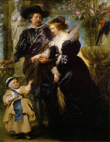 Rubens, his wife Helena Fourment, and their son Peter Paul, Peter Paul Rubens